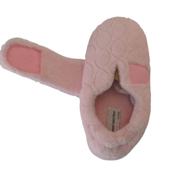 New Women's Adjustable Wrap Slippers Terry Cloth Memory Foam Size 8 Pink - Picture 2 of 7